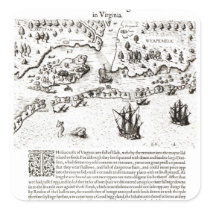 The Arrival of the Englishmen in Virginia Sticker