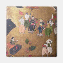 The Arrival of the Portuguese in Japan Fridge Magnet
