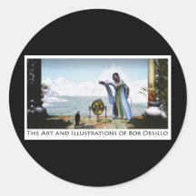 The Art and Illustrations of Bob Orsillo Round Sticker