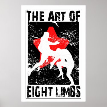 The Art of 8 Limbs - Muay Thai Flying Knee Poster