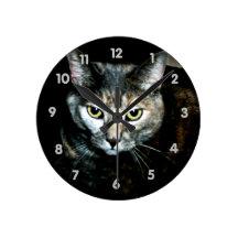 The Art Of Cat Round Wallclock