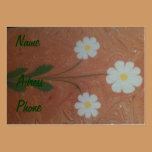 The art of marbling daisy Business Card business cards