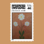 The art of marbling daisy Postage stamps