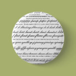 The Art of Penmanhip Pinback Button