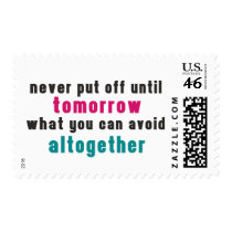 The Art of Procrastination postage