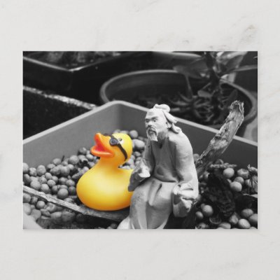 'The Art of Zen' Rubber Duck Postcard