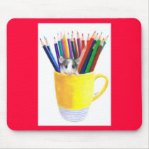 The Art Student mousepads
