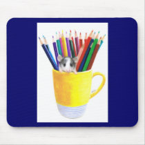 The Art Student mousepads