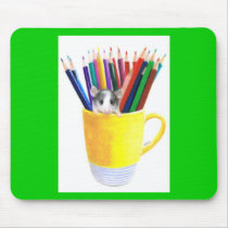 The Art Student mousepads
