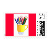 The Art Student postage by KarenHullArt The Art Student postage