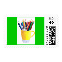 The Art Student postage by KarenHullArt The Art Student postage