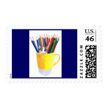 The Art Student postage by KarenHullArt The Art Student postage
