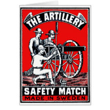 The Artillery Safety Match Card