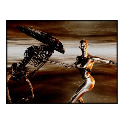 The Artist and The Muse Print by wadewood