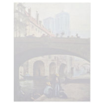 The Artist In Front Of Notre Dame By Daumier Honor Custom Letterhead