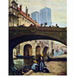 The Artist In Front Of Notre Dame By Daumier Honor Cut Out