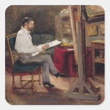 The Artist Morot in his Studio, c.1874 Sticker
