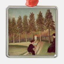 The Artist Painting his Wife, 1900-05 Christmas Tree Ornaments
