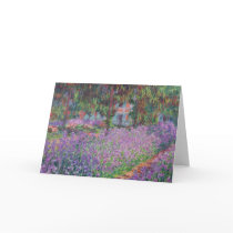The Artist's Garden at Giverny, 1900 Greeting Card