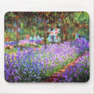 The Artist's Garden at Giverny, Claude Monet Mouse Pad