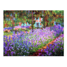 The Artist's Garden at Giverny, Claude Monet Post Cards