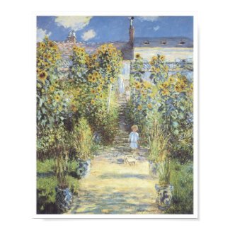 The Artist's Garden at Vetheuil, 1880 Claude Monet print