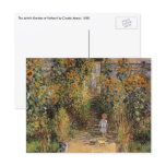 The Artist's Garden at Vetheuil by Claude Monet postcards