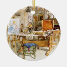 The Artist's Studio Christmas Tree Ornaments