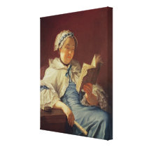 The artist's wife, 1758 (oil on canvas) canvas prints