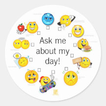 The "Ask Me About My Day" feelings sticker for you