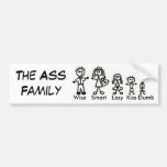 The Ass Family Bumper Sticker