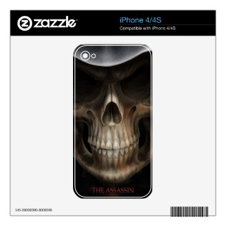 The Assassin Skull iPhone 4/4S Case musicskins_skin