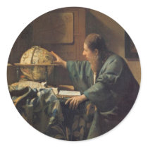 The Astronomer Round Stickers