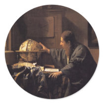 The Astronomer Round Stickers
