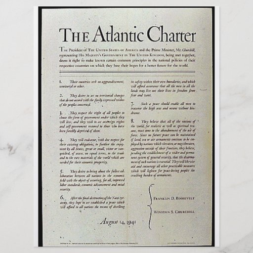 The Atlantic Charter Full Color Flyer | Zazzle