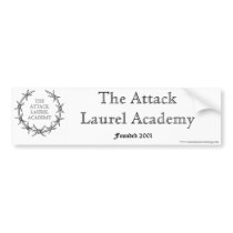 The Attack Laurel Academy bumper stickers