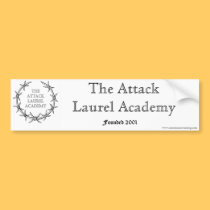 The Attack Laurel Academy bumper stickers by lauramellin The Attack Laurel Academy bumper stickers