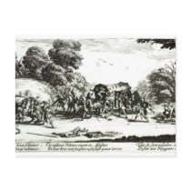 The Attack on the Stagecoach Post Card