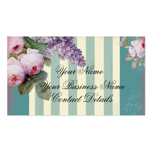 Thé au Petit Trianon calling card Business Card Templates (back side)