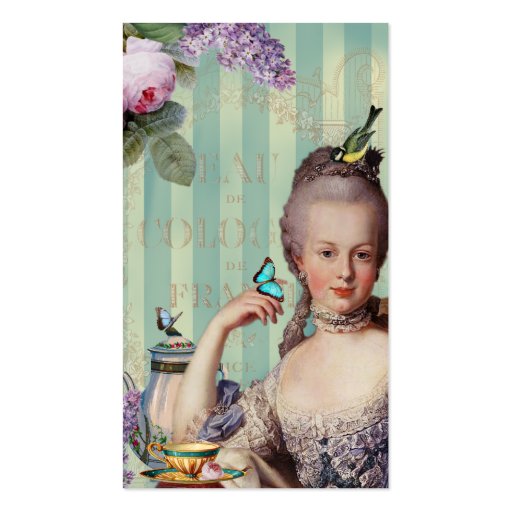 Thé au Petit Trianon calling card Business Card Templates (front side)