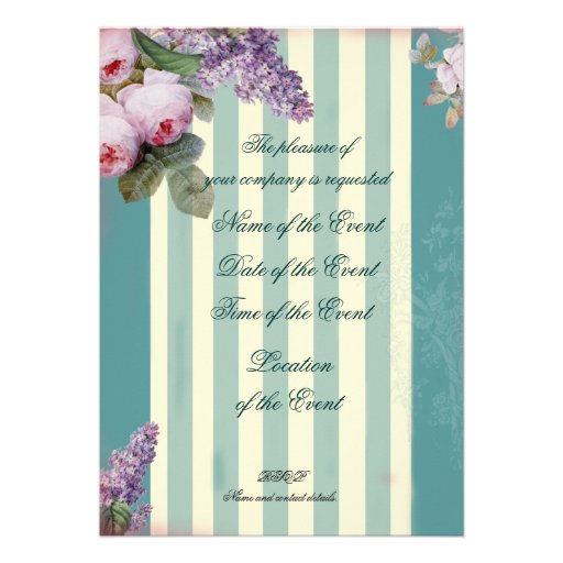 Thé au Petit Trianon Personalized Invitations
