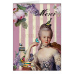Thé au Petit Trianon – rose  - thank you Greeting Card