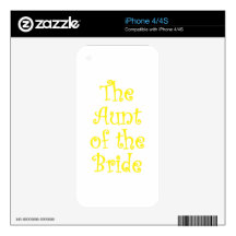 The Aunt of the Bride iPhone 4 Decal