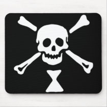 The authentic pirate flag of Emanuel Wynne mousepads