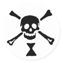 The authentic pirate flag of Emanuel Wynne stickers