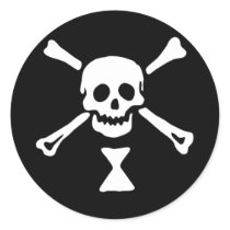 The authentic pirate flag of Emanuel Wynne stickers