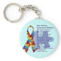 "The Autism Awareness Ribbon" Key Chains