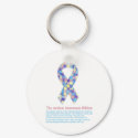 The Autism Awareness Ribbon Keychain by maddieandmeoriginals The Autism Awareness Ribbon Keychain