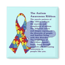 "The Autism Awareness Ribbon" magnets by kokobaby "The Autism Awareness Ribbon" magnets