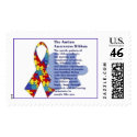 "The Autism Awareness Ribbon" postage